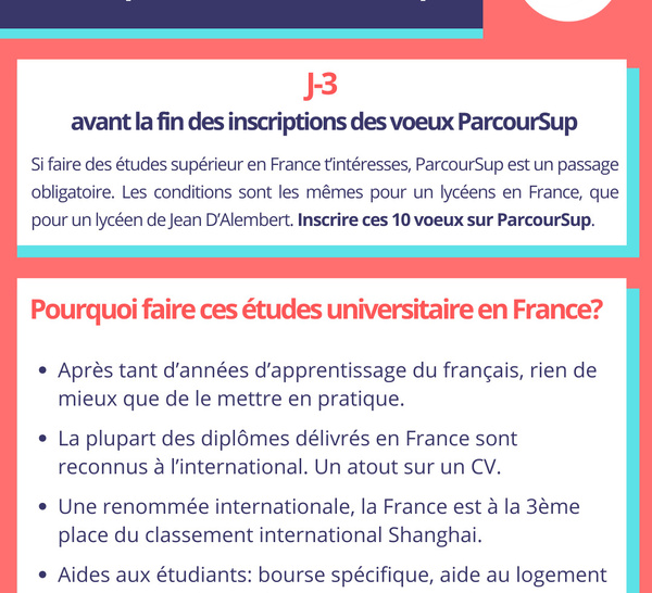 Inscription à ParcourSup 2026