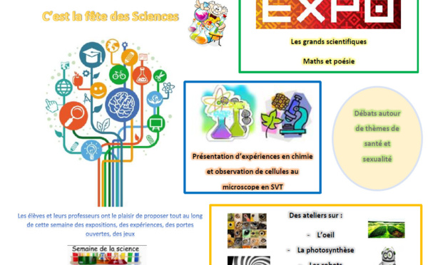 La semaine prochaine, les sciences sont à l'honneur!