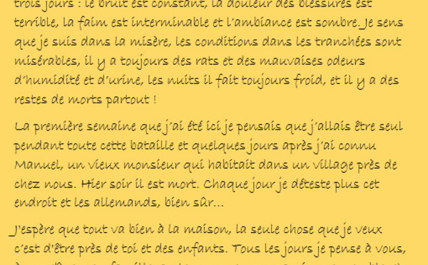 Lettres des Poilus