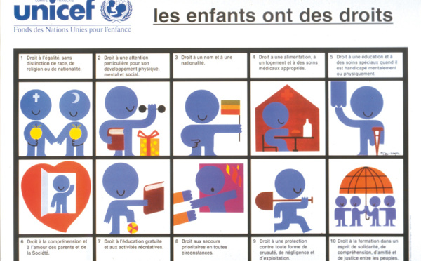 Les enfants ont des droits par les élèves de sixièmes.