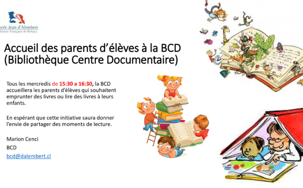 Accueil des parents au BCD