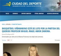 PROFESOR MIGUEL AMOR ZAMORA: VIÑA DEL MAR LO RECORDARÁ POR CIERTO