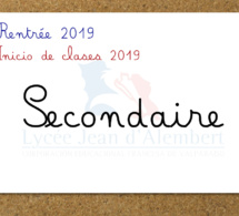 Rentrée Secondaire: recordatorio reuniones de apoderados 