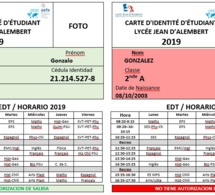 TARJETAS DE IDENTIFICACIÓN EN SECUNDARIA- Communicación del 21 de marzo 