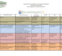 SEMAINE DE LA FRANCOPHONIE 2019: Programme du Secondaire