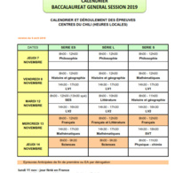 BAC 2019: Le calendrier des épreuves est là !