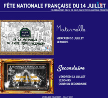 PROGRAMME DES FESTIVITÉS POUR CÉLÉBRER LA FRANCE