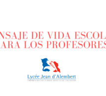 Mensaje de vida escolar para profesores y profesoras
