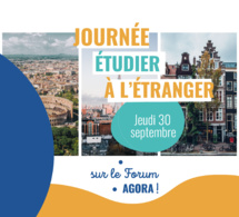 Journée "Étudier à l'étranger" sur AGORA Monde 30/09/21