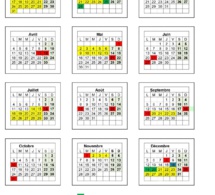 Calendrier scolaire 2022