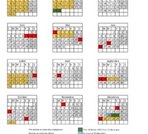 Calendrier scolaire 2023