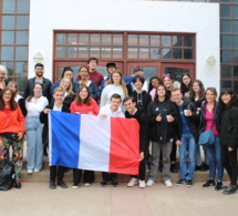 Visite des élèves du Lycée Gérard de Nerval, Soissons, France