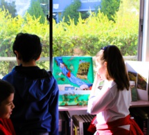 Exposition " Boites de Lectures" au CDI