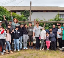 Action de solidarité au Campamento La Cruz