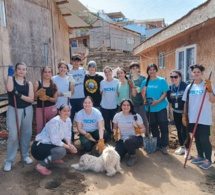 Action de solidarité CAA à Reñaca Alto avec la Fondation Techo
