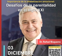Conferencia con el experto en educación emocional, Rafael Bisquerra