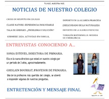 Periódico escolar CM1 - CM2