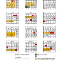 Calendrier Scolaire - Calendario escolar