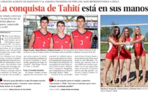 DIEGO ARANDA, DIEGO JILIBERTO Y ESTEBAN ARANDA A LA CONQUISTA DE TAHITÍ - Mundial  escolar de Voleibol playa