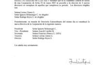 COMUNICADO - NUEVA DIRECTIVA DE LA CORPORACIÓN