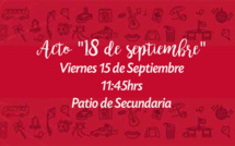 ACTO PARA EL 18 - VIERNES 15 DE SEPTIEMBRE