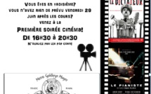 SOIRÉE CINEMA LE VENDREDI 29 JUIN 