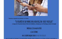 INVITACIÓN CHARLA MIÉRCOLES 22.08 - Padres y Apoderados de 6º, 7º, 8º y I Medio.