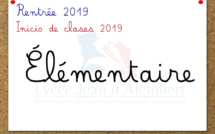 Rentrée Élémentaire (CP-CM2): Informaciones, lista de útiles, reuniones de inicio de año 2019