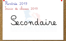 Rentrée Secondaire: recordatorio reuniones de apoderados 