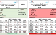TARJETAS DE IDENTIFICACIÓN EN SECUNDARIA- Communicación del 21 de marzo 