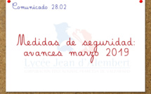 Medidas de seguridad - Informe Marzo 2019