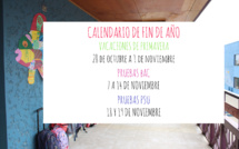 Calendario fin de año 2019
