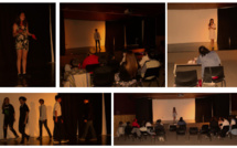 Los alumnos de 4ème sobre el escenario