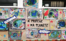 Protegiendo el planeta con los alumnos de Moyenne section