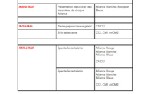 Programme des Alliances de Primaire