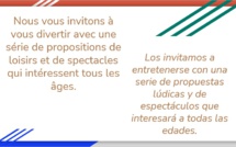 Actividades recreativas y culturales para ayudar a superar el confinamiento en casa / Activités récréatives et culturelles pour aider à surmonter le confinement à domicile. Actividades recreativas y culturales para ayudar a superar el confinamiento en casa / Activités récréatives et culturelles pour aider à surmonter le confinement à domicile.