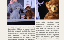 Théâtre: JE SUIS UN OURS Un formidable voyage, à la rencontre de votre identité