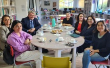 Visite de Patrick Flot, conseiller de coopération et d'action culturelle de l'ambassade de France