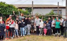 Action de solidarité au Campamento La Cruz